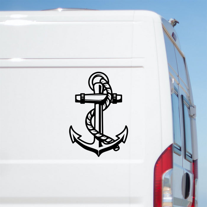Anchor Sticker – decal shown on a white campervan