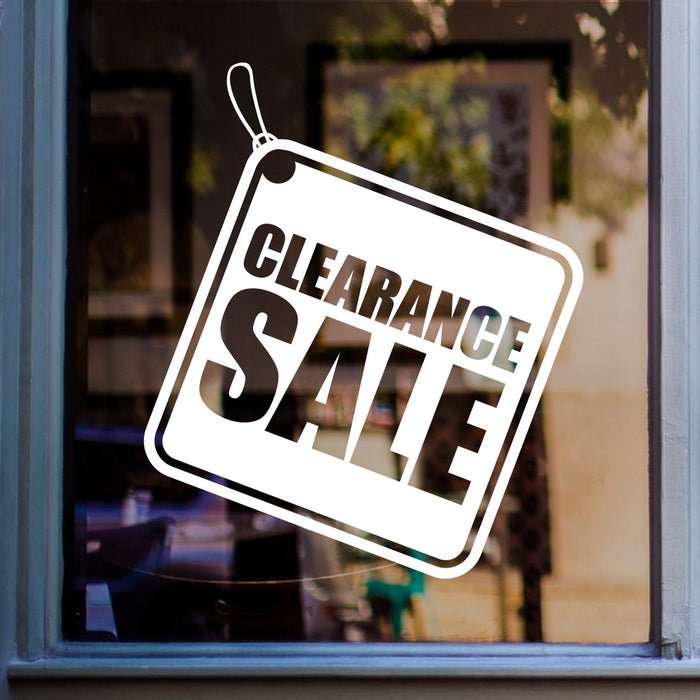 Clearance Sale shop window sticker retail display