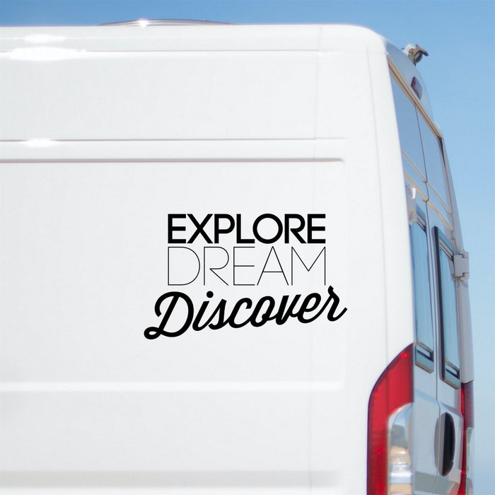 Explore Dream Discover Caravan Sticker product image 1