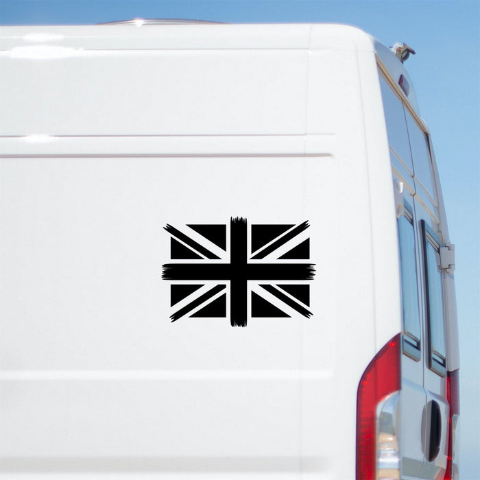 Distressed Union Jack Caravan Sticker product image 1