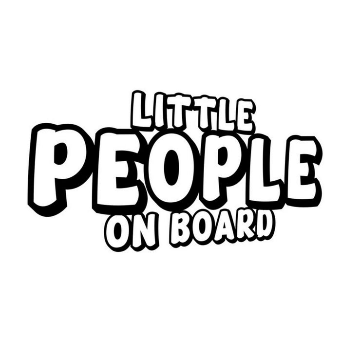 Little People On Board outline car sticker main product image