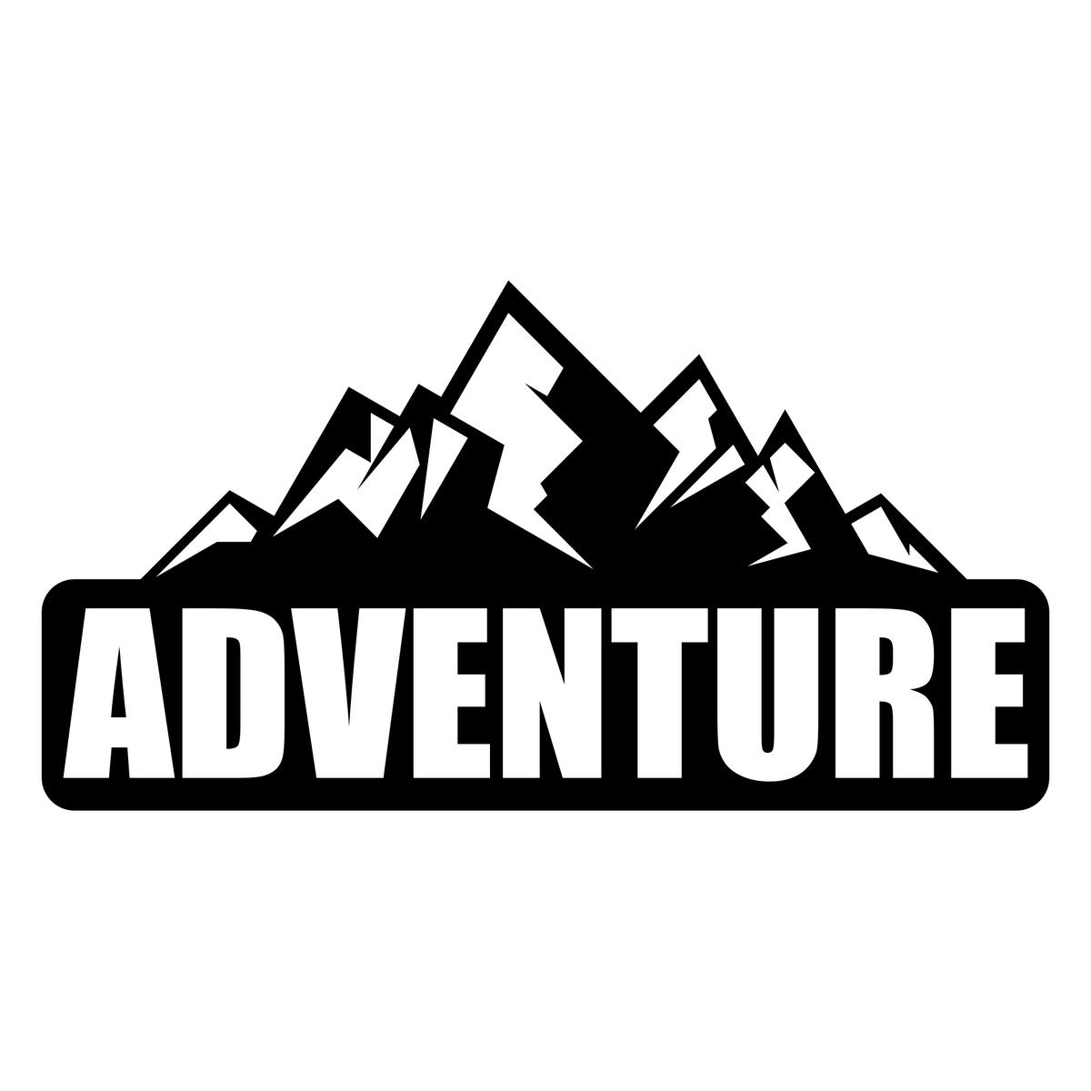 Adventure Mountain Car Sticker | 38k Vinyl Graphics