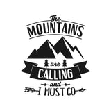The Mountains Are Calling And I Must Go Caravan Decal