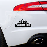 Camper Life Mountain Car Sticker