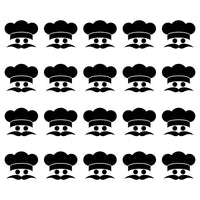 Chef Hat Wall Tile Stickers