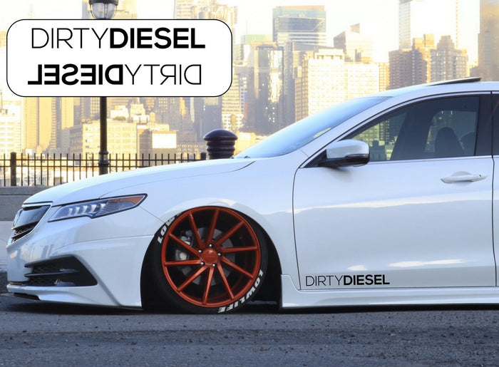 Dirty Diesel Side Skirt Car Stickers Decals