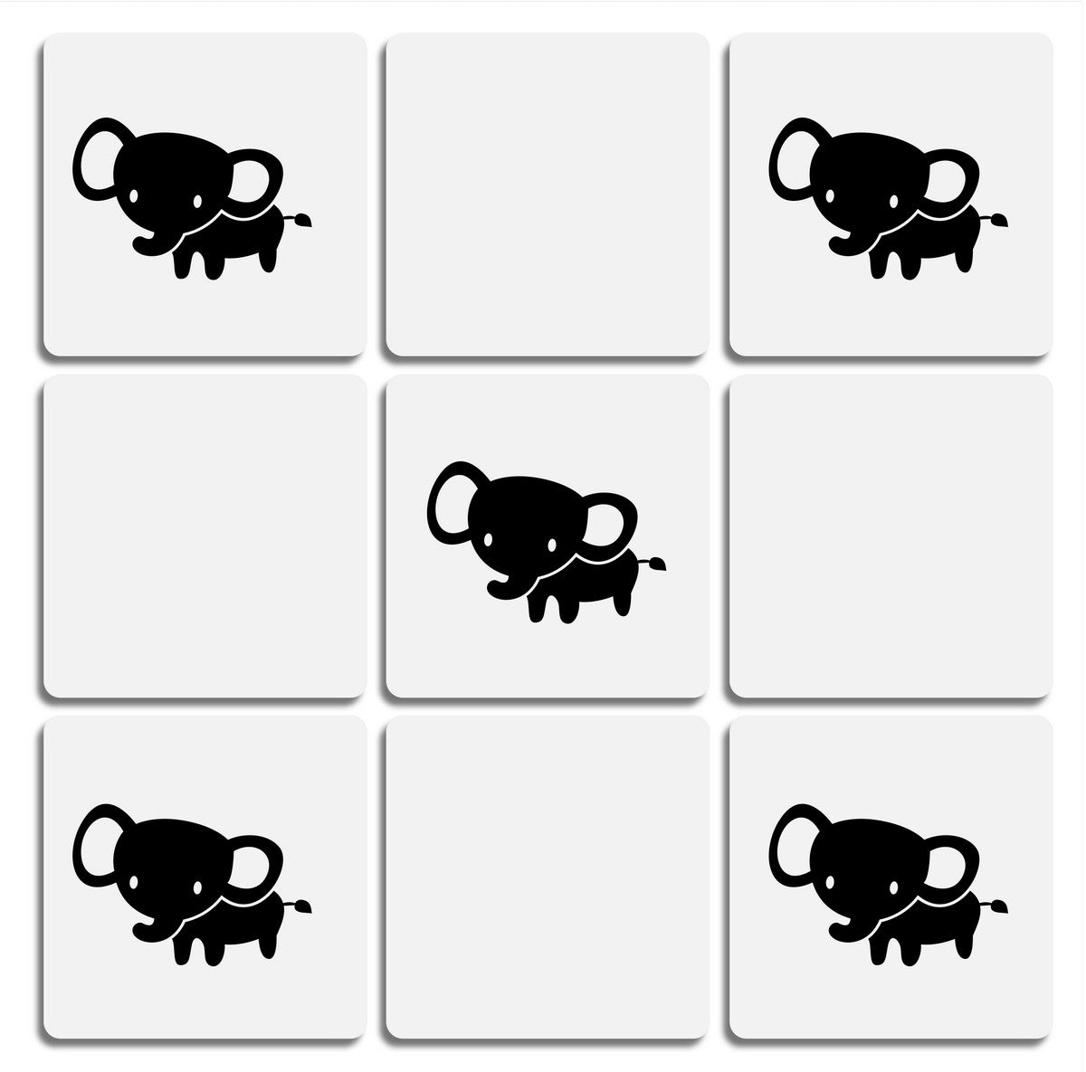 Elephant Wall Tile Stickers 38k Vinyl Graphics