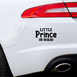 Little Prince On Board Car Sticker
