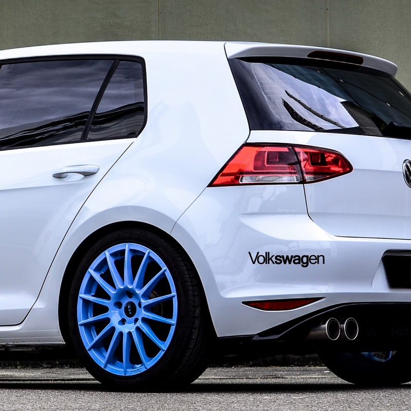 Vw Volkswagen Gold Dub Euro Vag Car Stickers and Vinyl Decals
