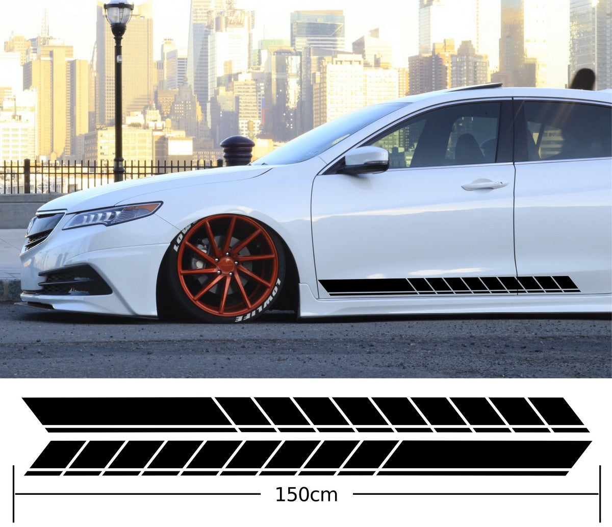 Car Side Stripes Stickers Decals Vehicle Bodywork Graphics