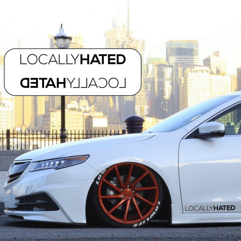 Locally Hated Car Side Skirt Sticker Bodywork Decal