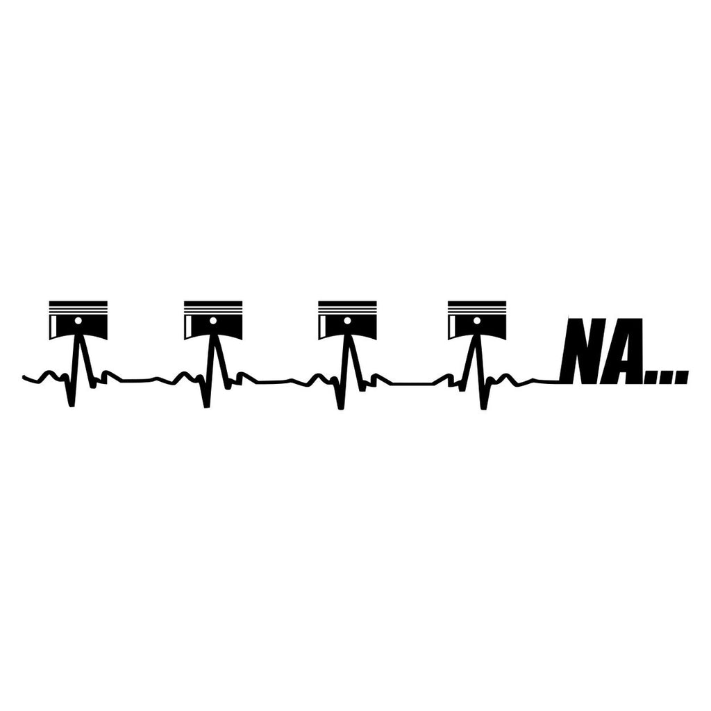 4 Cylinder Naturally Aspirated Windscreen decal — design shown in black on white.