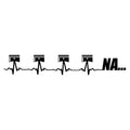 4 Cylinder Naturally Aspirated Windscreen decal — design shown in black on white.