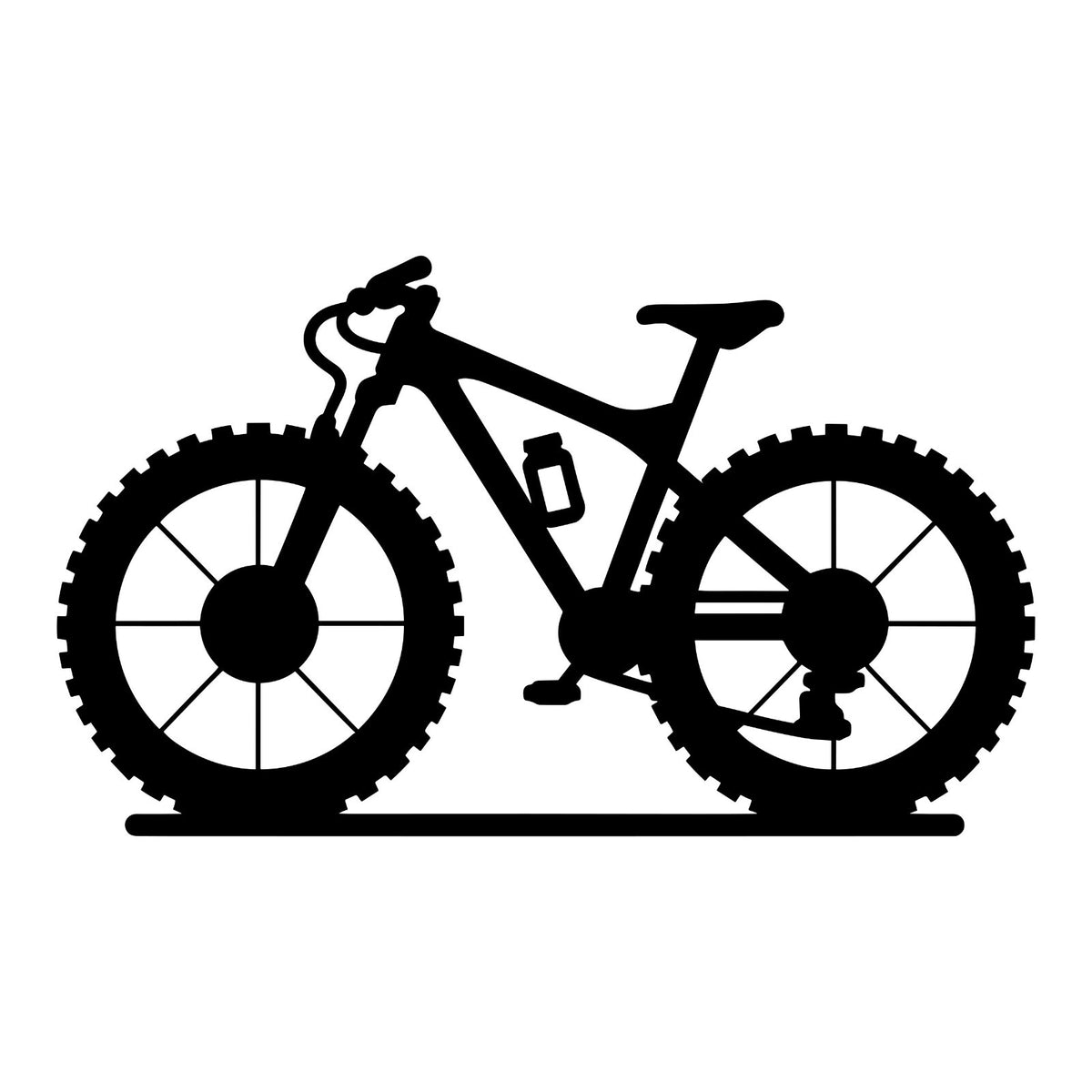 Mountain Bike vinyl sticker design on a white background.