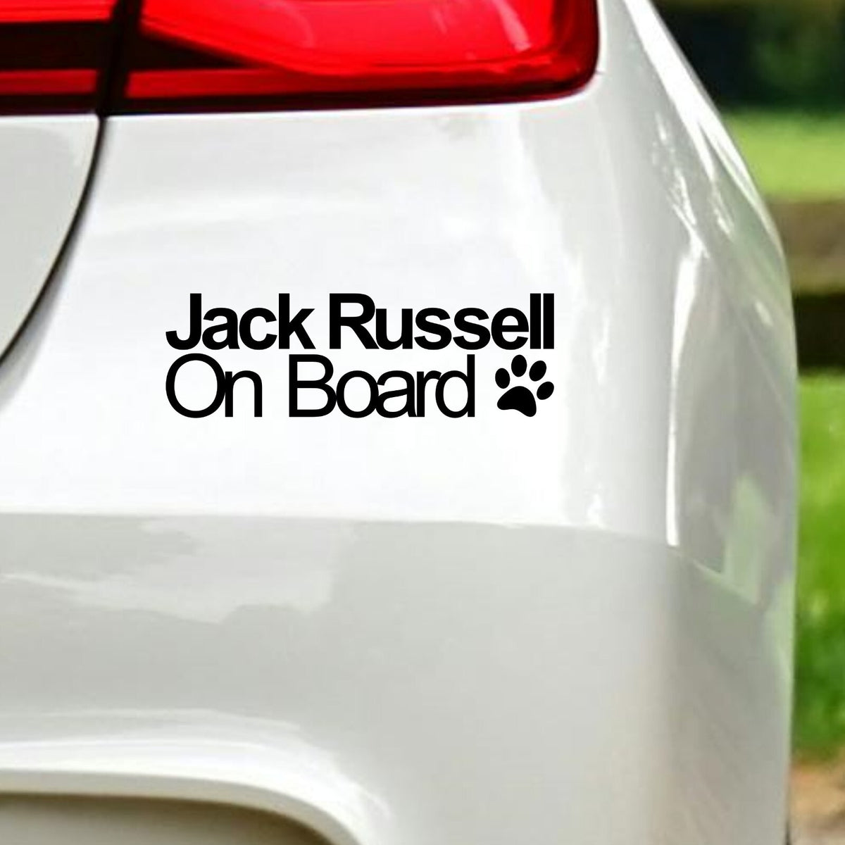 Additional view of Jack Russell On Board Sticker Dog Dogs Car Van Camper Caravan Vinyl Decal.
