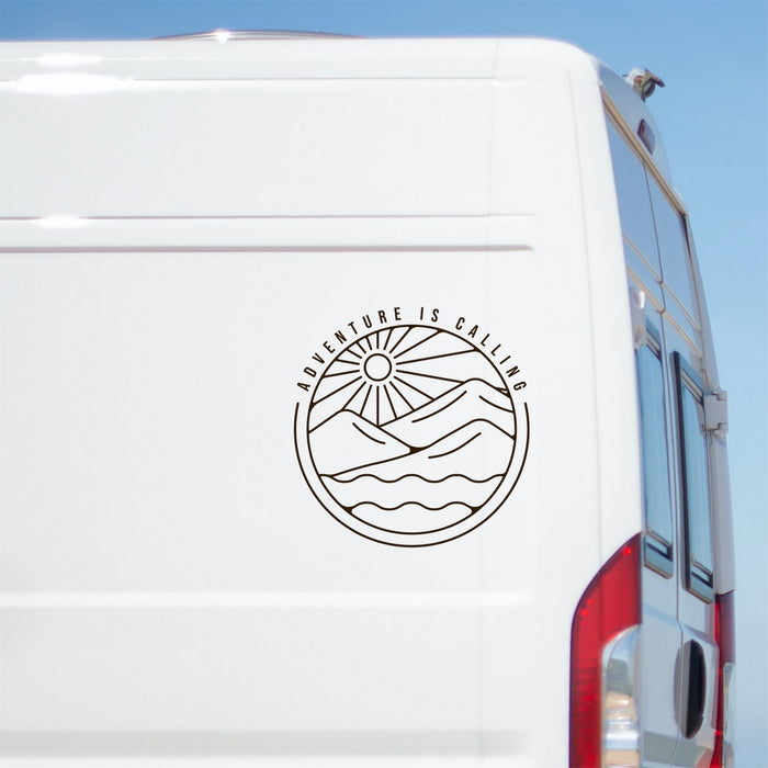 Adventure Is Calling mountains vinyl decal
