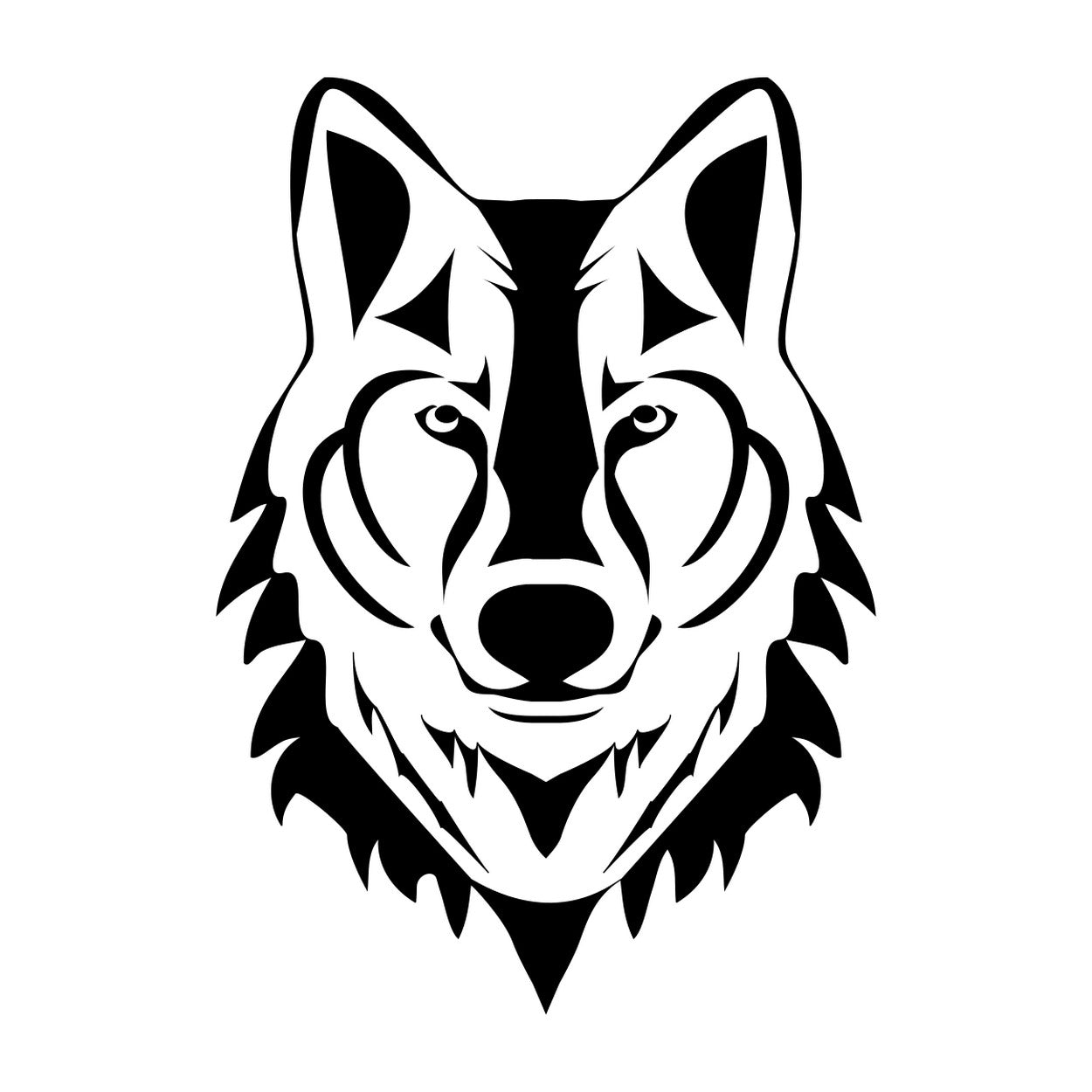 Wolf Head Sticker