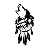 Howling Wolf Dreamcatcher Sticker