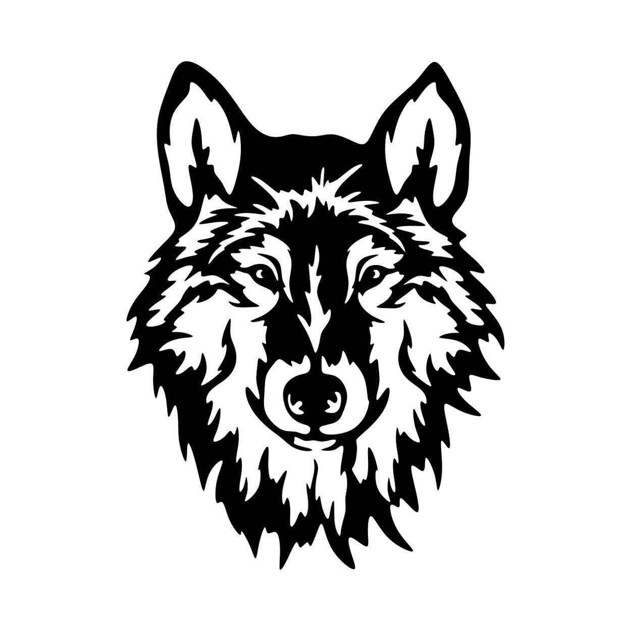 Wolf Head Sticker