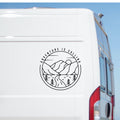 Adventure Is Calling Large Sticker on a van