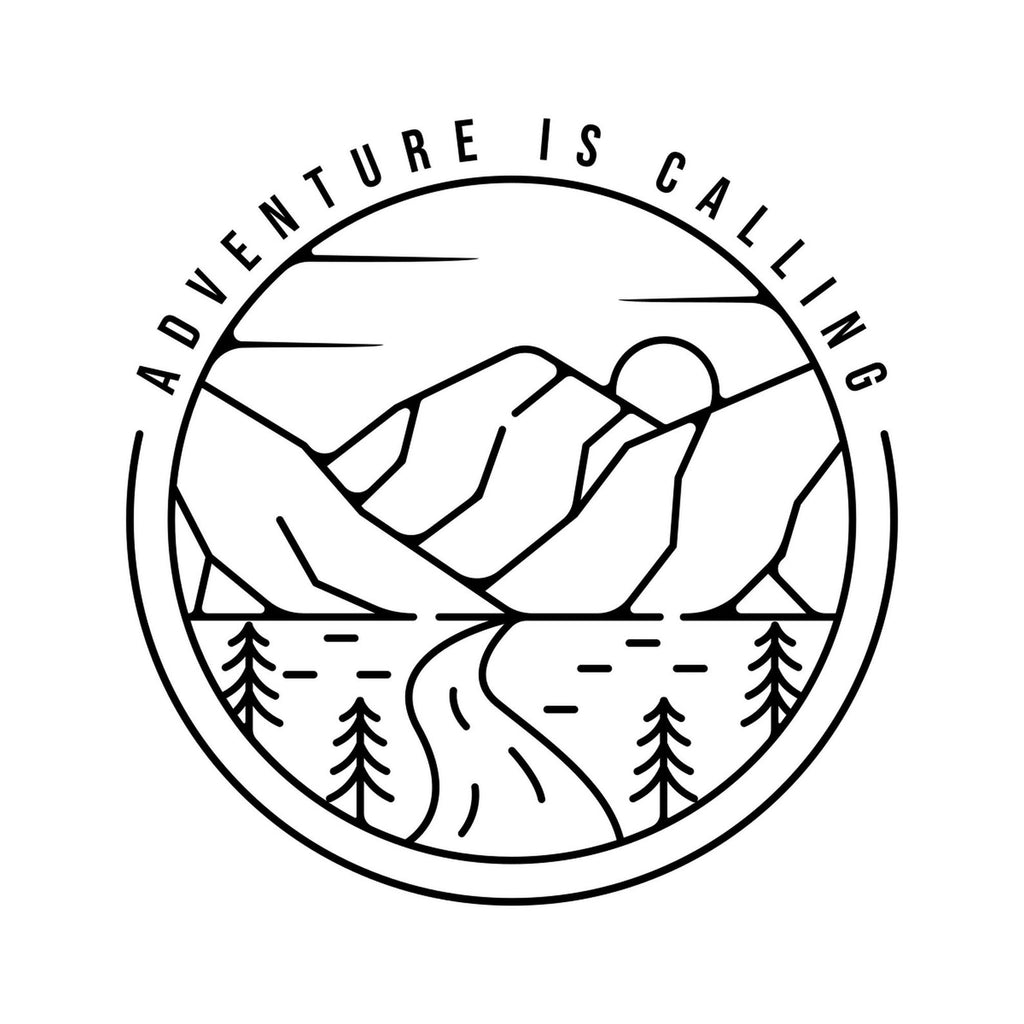 Adventure Is Calling Large Sticker