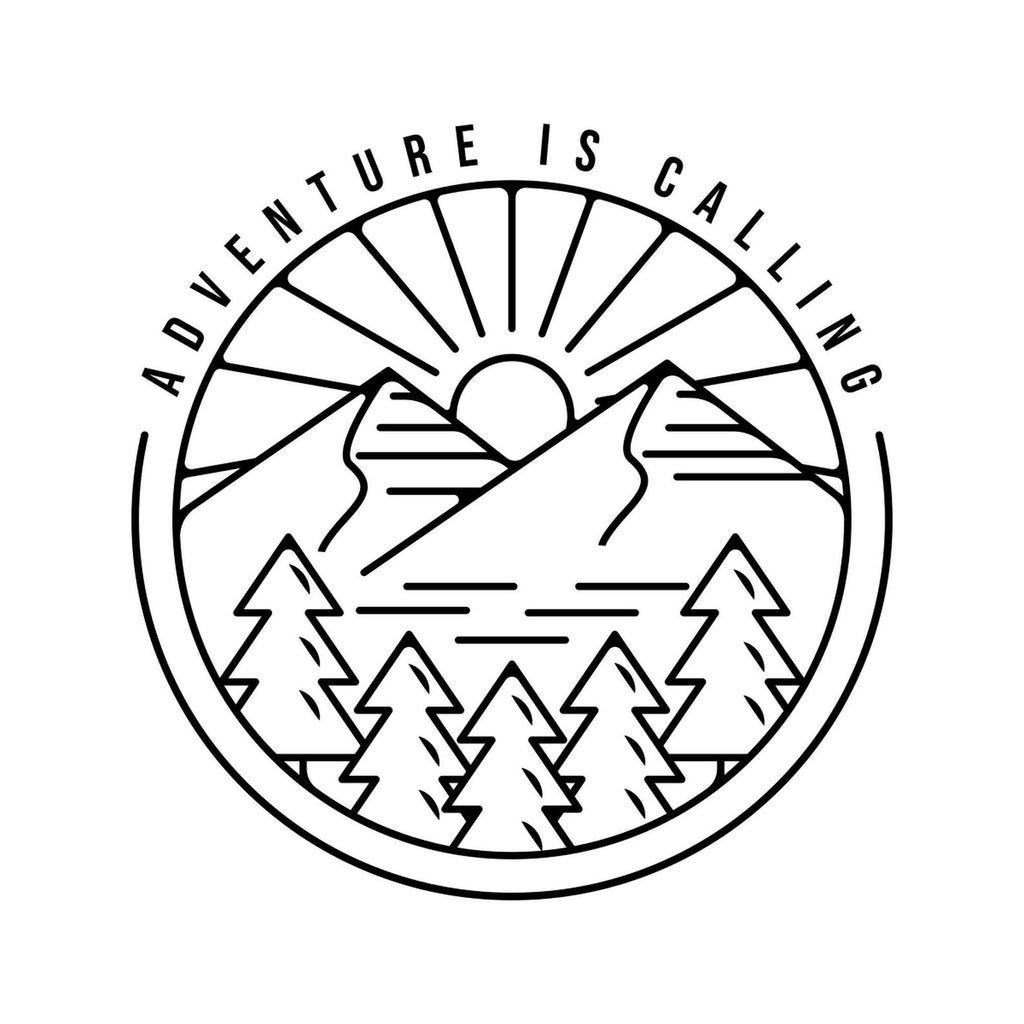 Adventure Is Calling Landscape Sticker