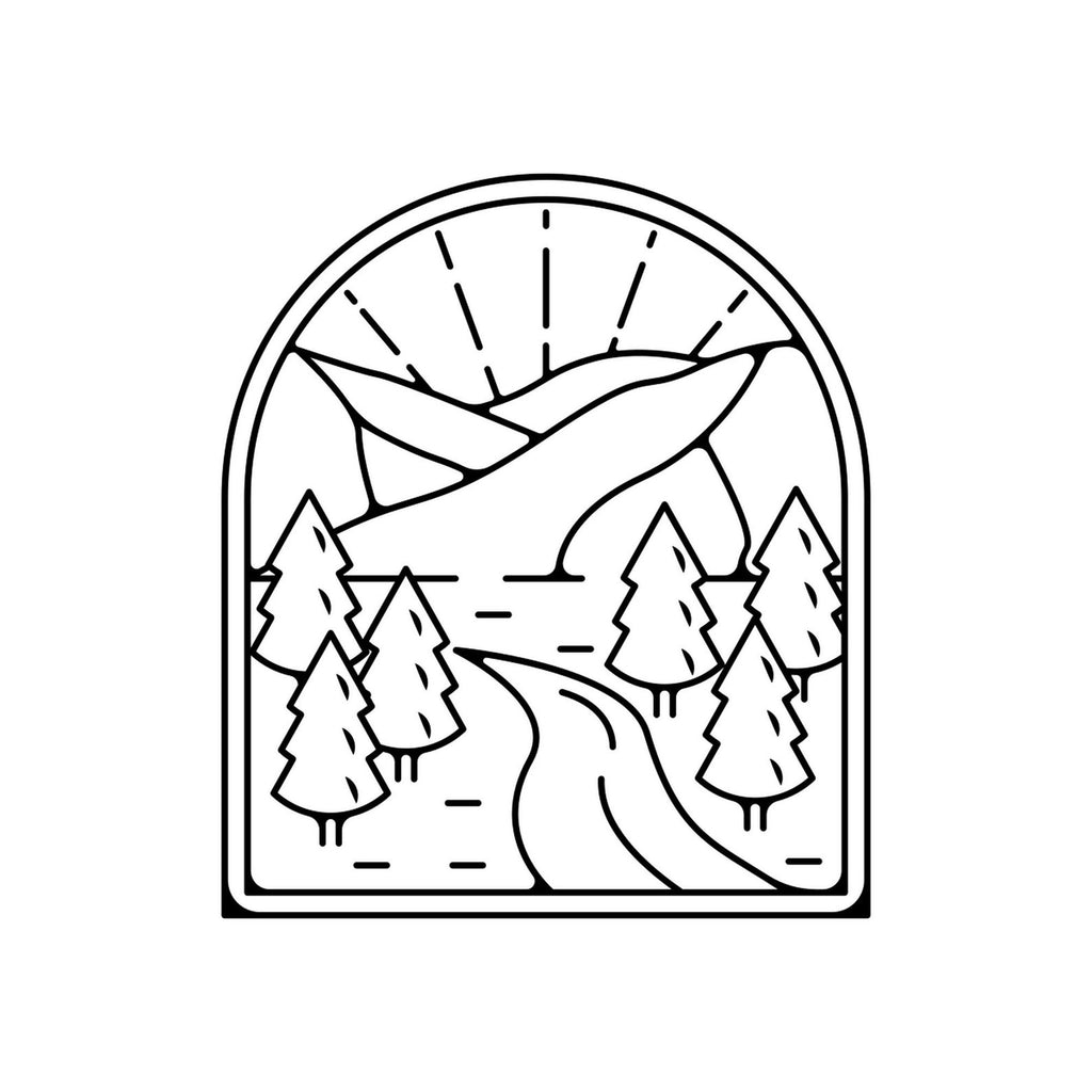 Forest Scene Sticker