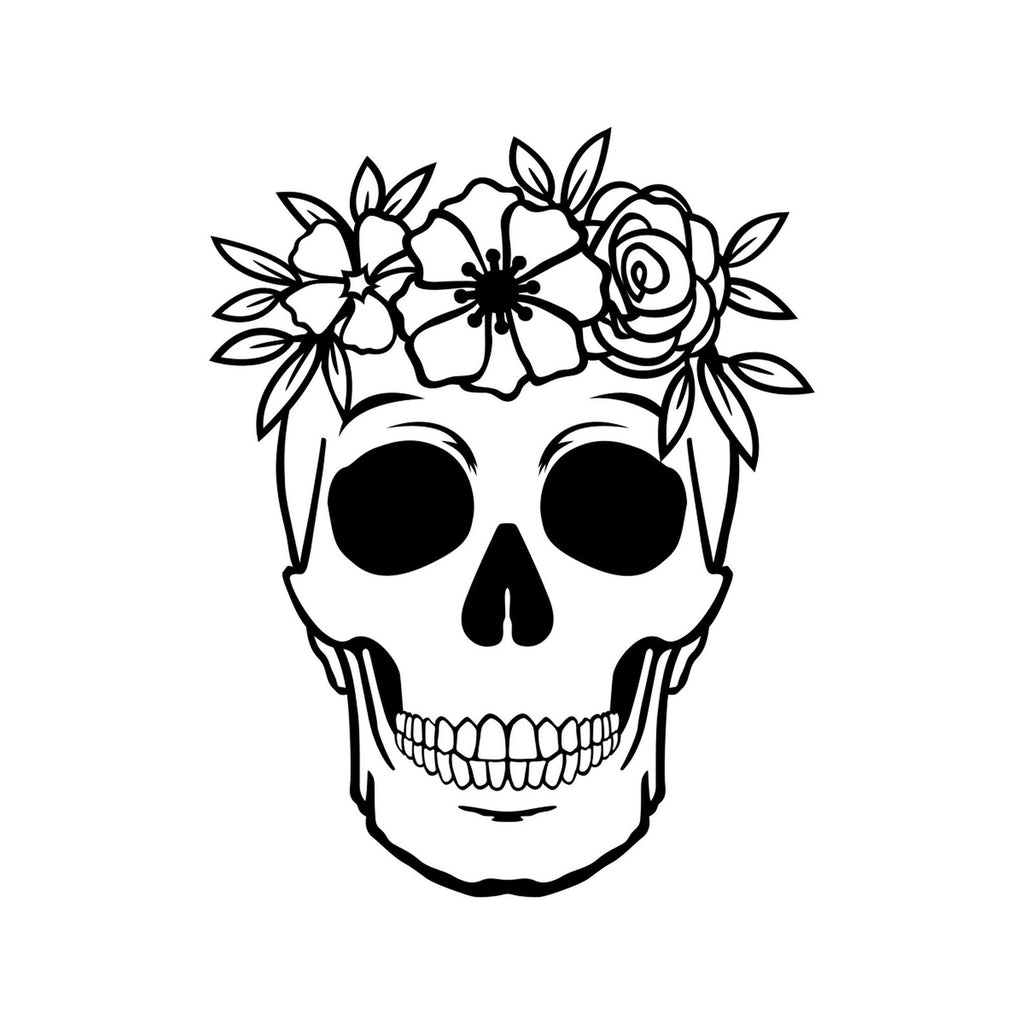 Sugar Skull caravan sticker image 2