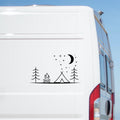 Camping Under The Stars caravan sticker image 1