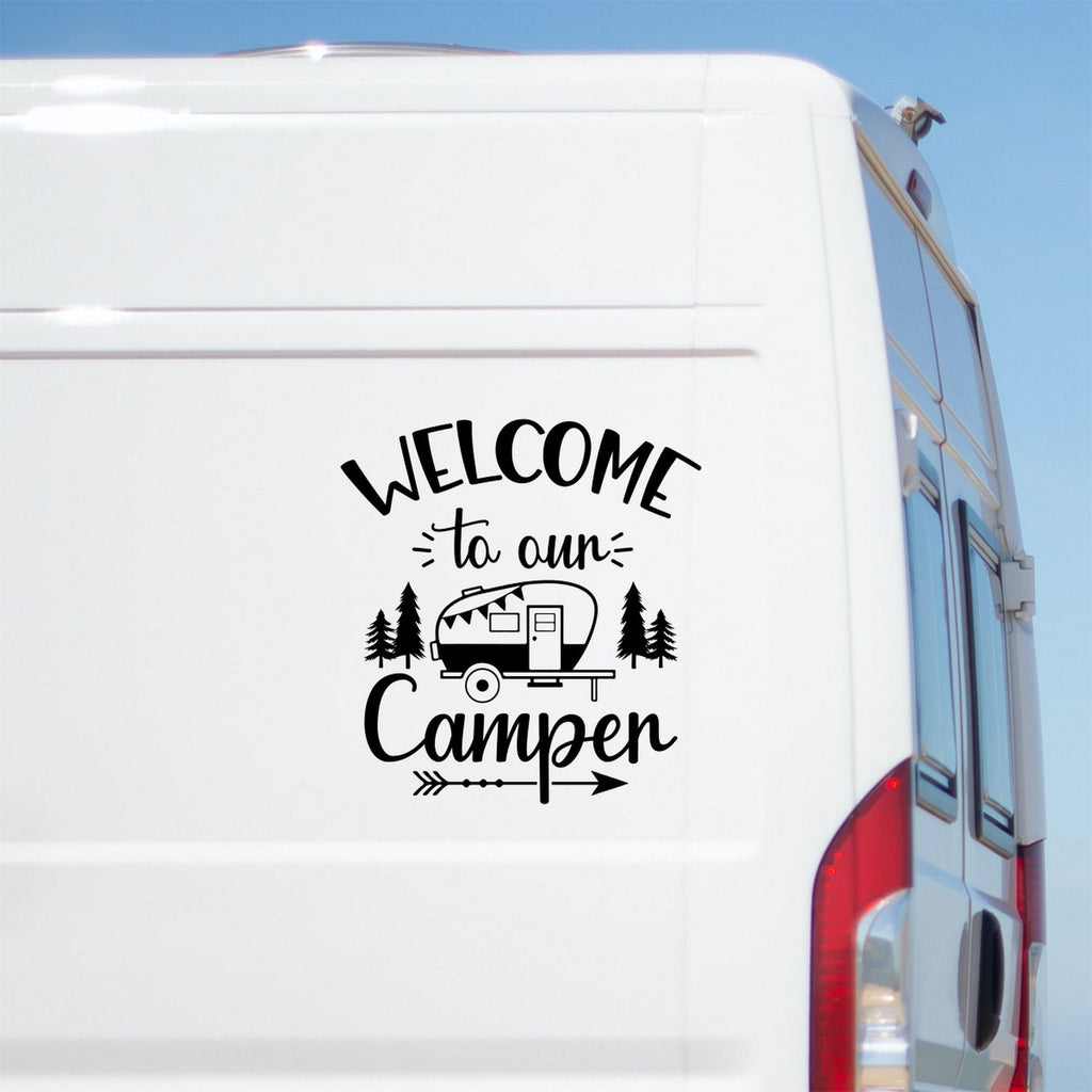 Welcome To Our Camper caravan sticker image 1