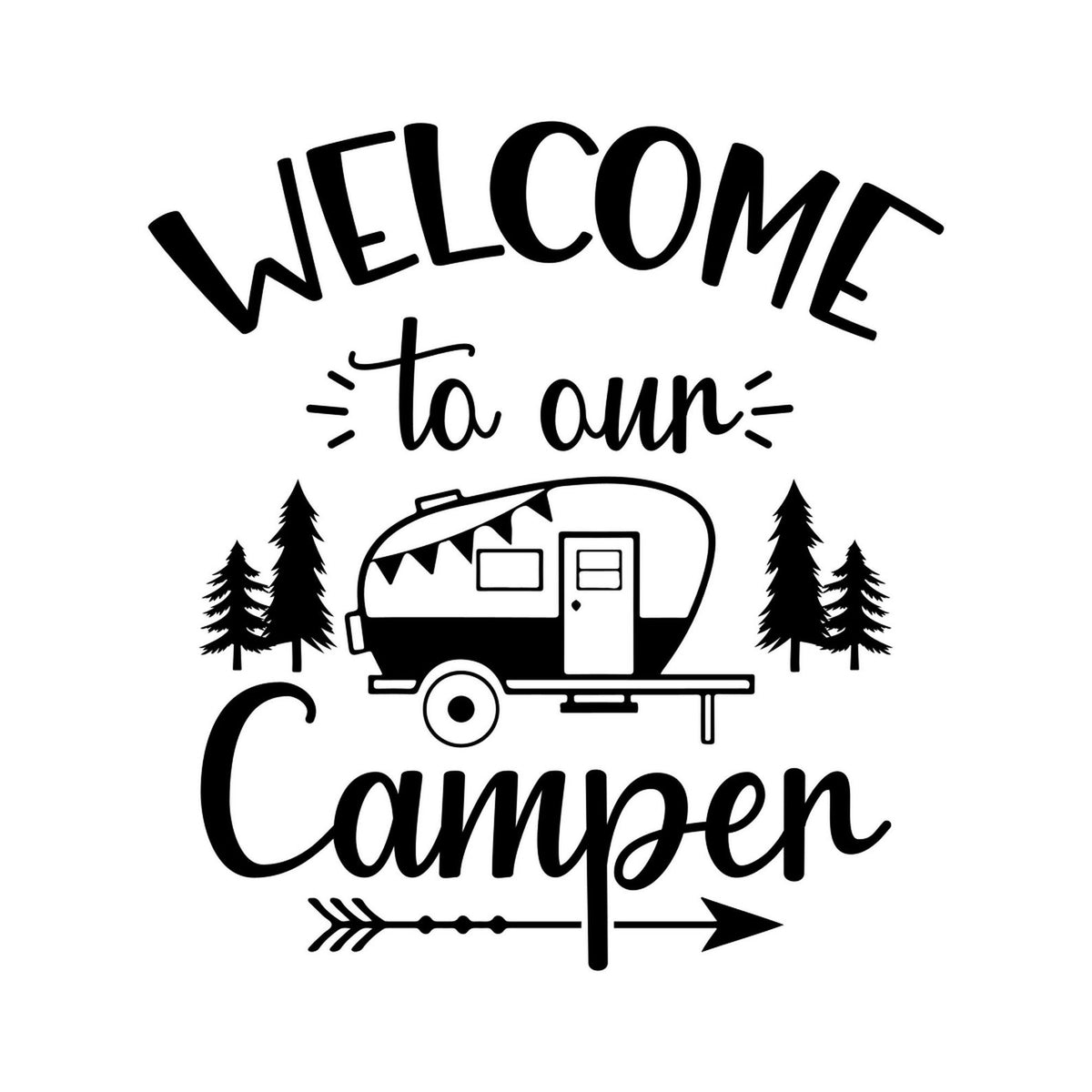 Welcome To Our Camper caravan sticker image 2