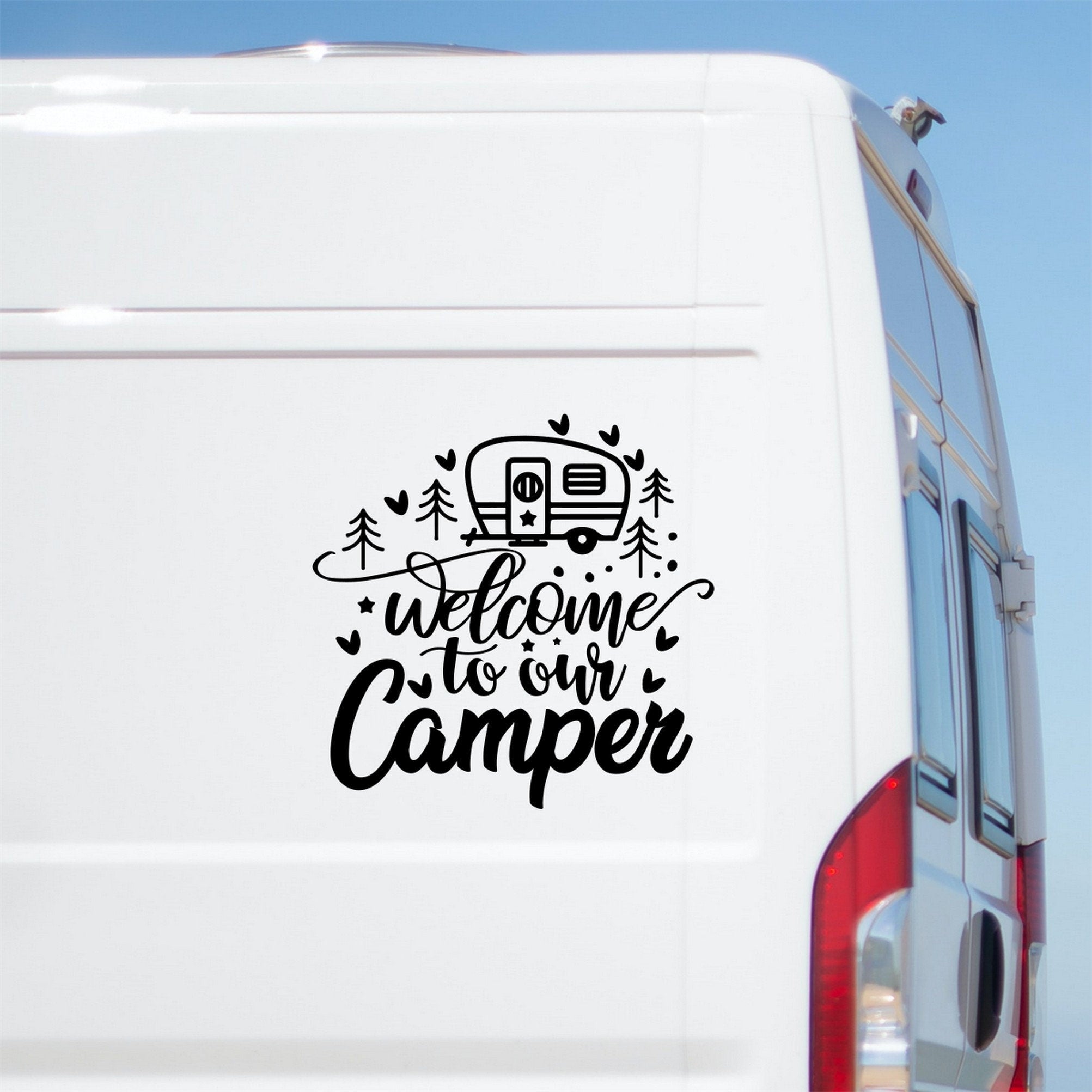 Welcome To Our Camper Sticker caravan sticker image 2