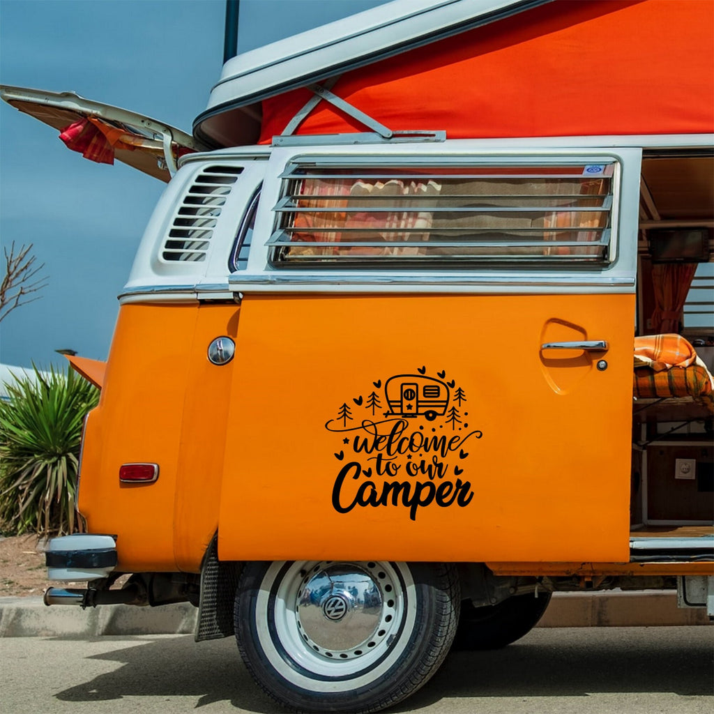 Welcome To Our Camper Sticker caravan sticker image 4