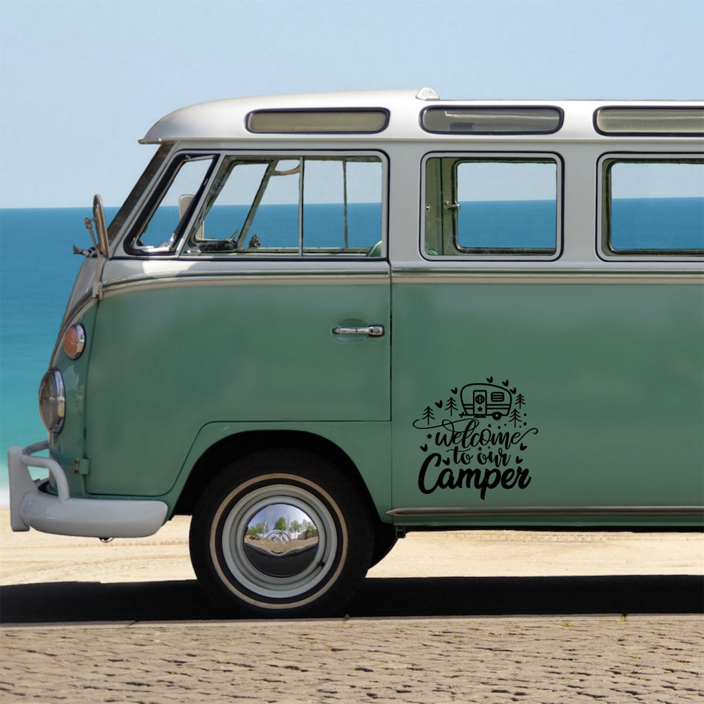 Welcome To Our Camper Sticker caravan sticker image 5