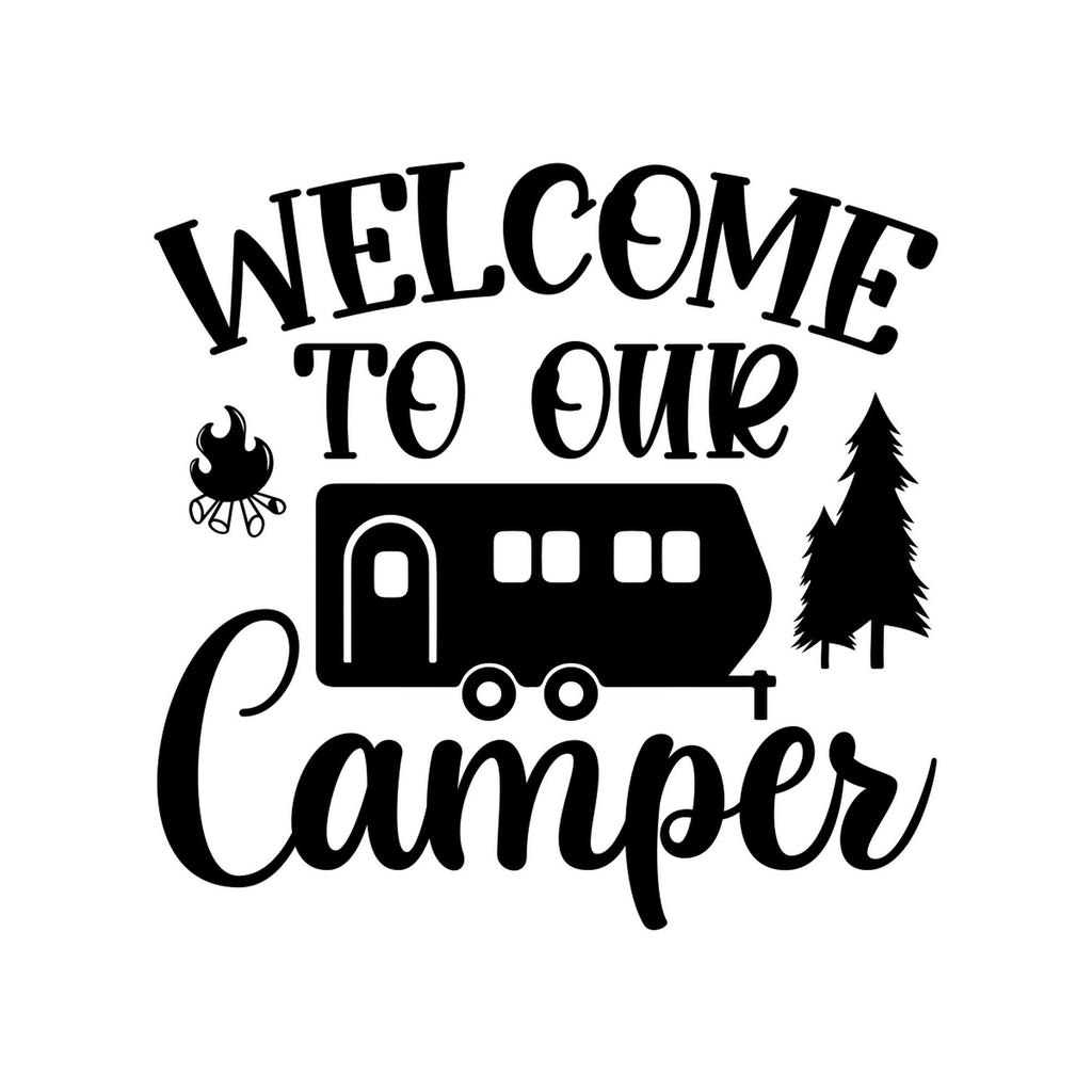 Welcome To Our Camper Sticker caravan sticker image 2