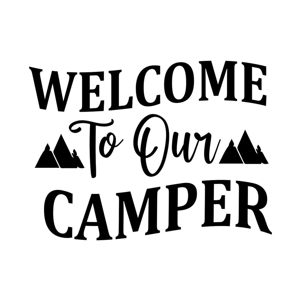 Welcome To Our Camper Decal caravan sticker image 3