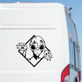 Alien Sticker, Aliens UFO Funny Decal, Large Sticker for a Car Van Camper Caravan Motorhome caravan sticker image 1