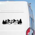 Mountain Forest Landscape Vinyl Sticker caravan sticker image 1