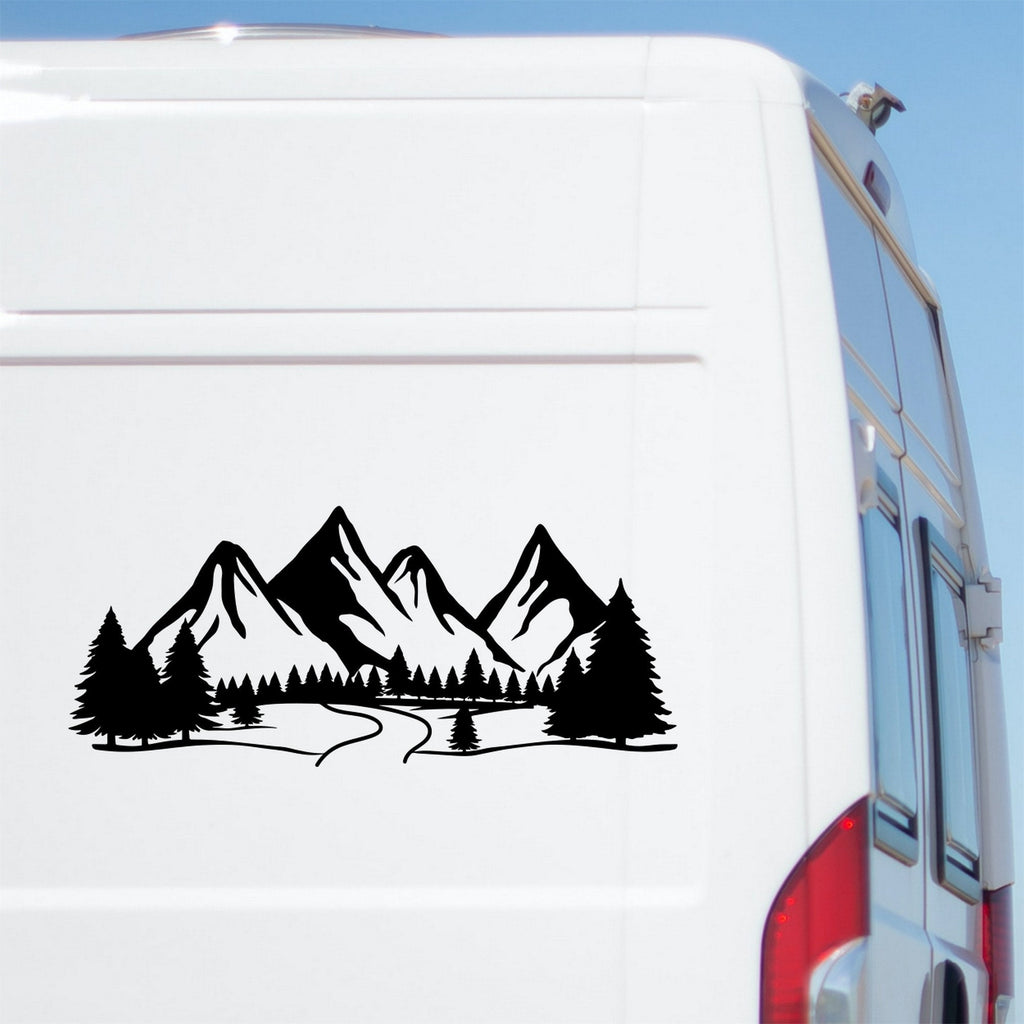 Mountain Forest Vinyl Decal caravan sticker image 1