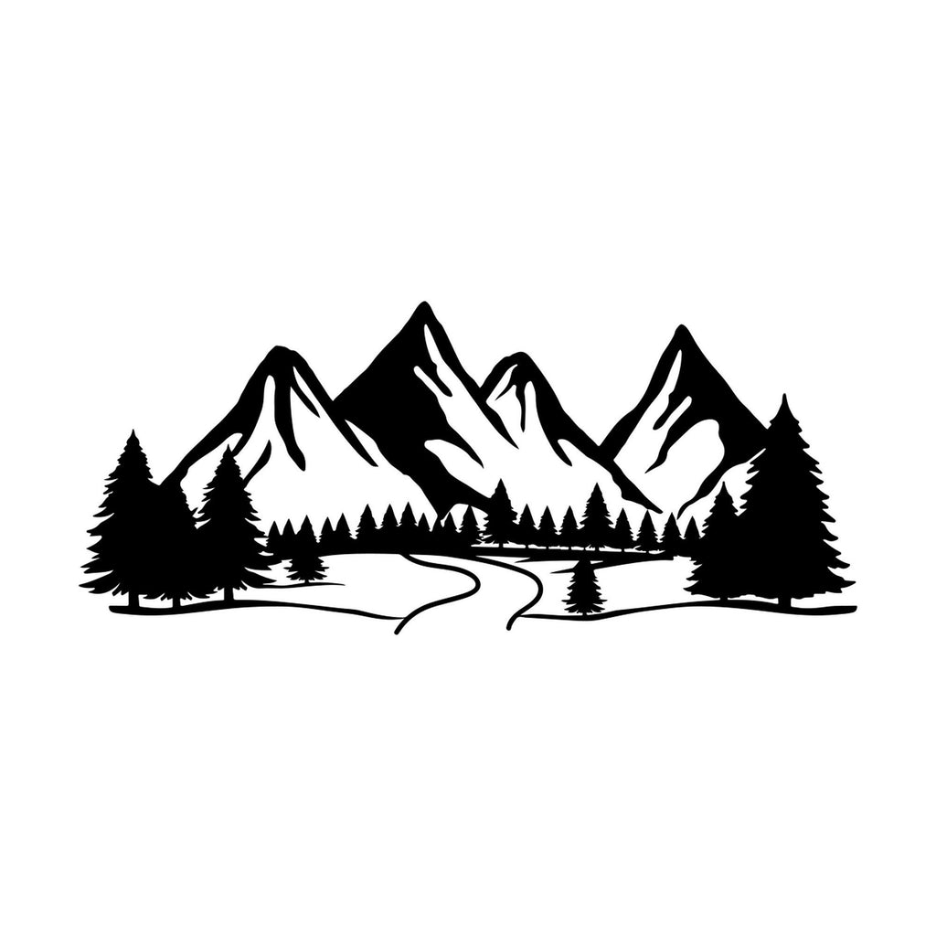Mountain Forest Vinyl Decal caravan sticker image 2