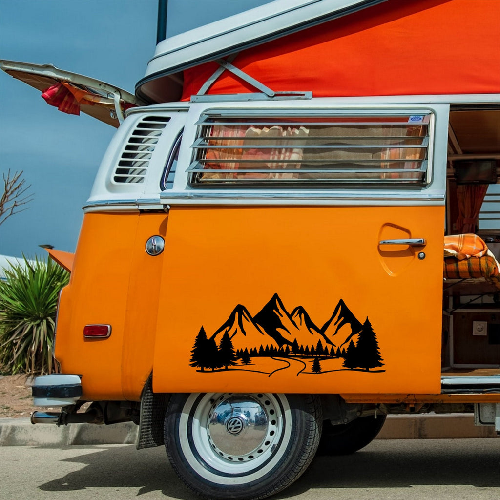 Mountain Forest Vinyl Decal caravan sticker image 3