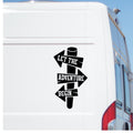 Large Camper Van Caravan Motorhome Sticker Let The Adventure Begin Car Truck RV Bodywork Decal caravan sticker image 1