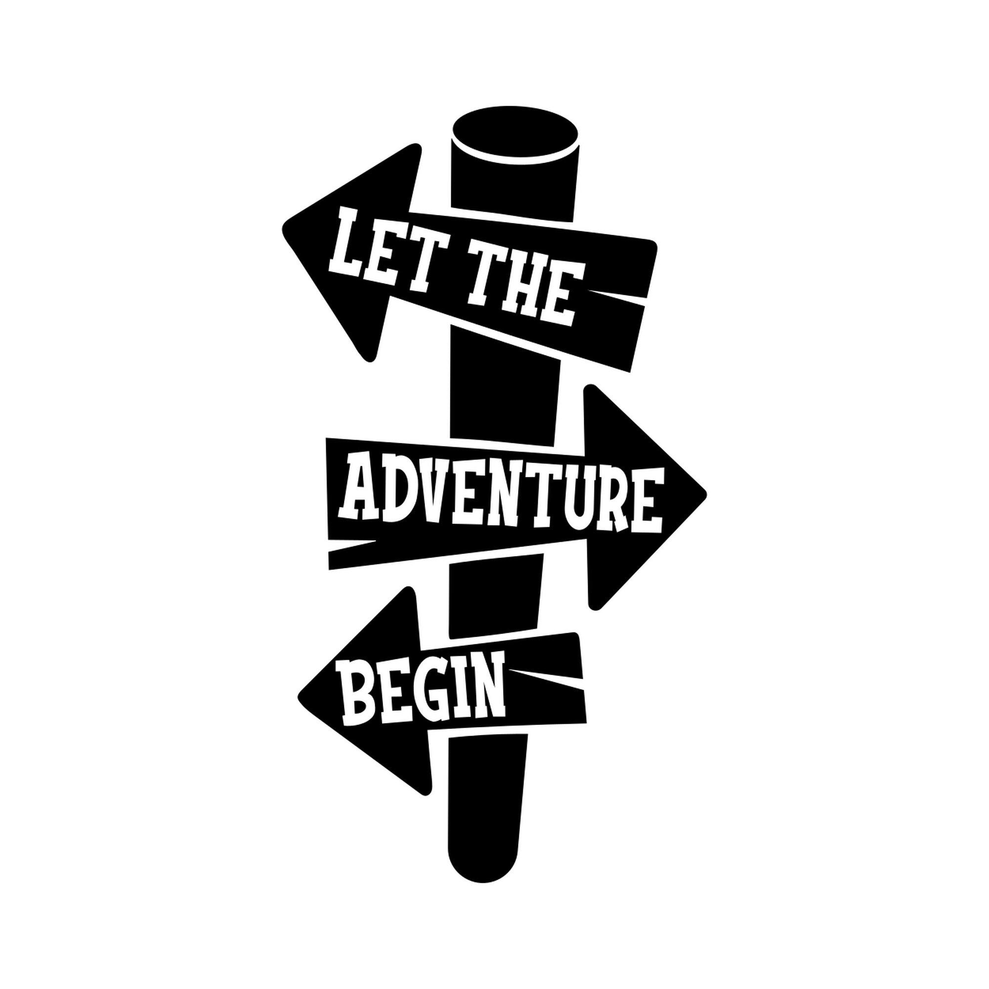 Large Camper Van Caravan Motorhome Sticker Let The Adventure Begin Car Truck RV Bodywork Decal caravan sticker image 2