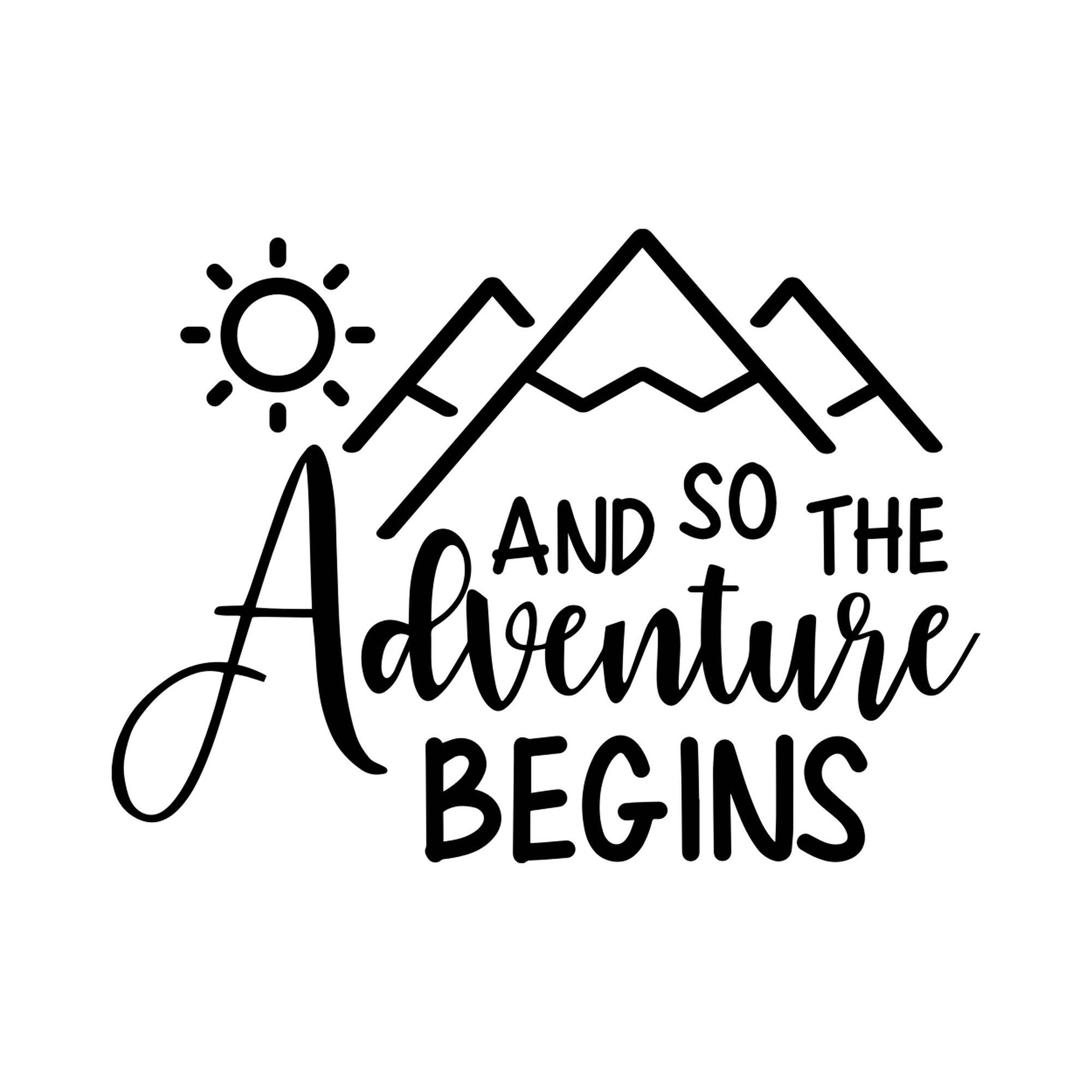 Large Camper Caravan Motorhome Sticker And So The Adventure Begins Car Truck RV Bodywork Decal caravan sticker image 2