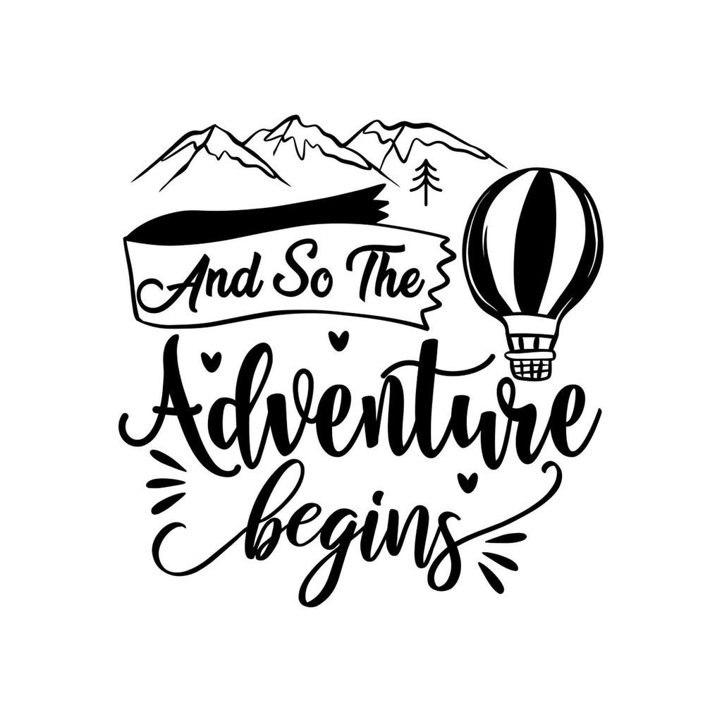 Large Camper Caravan Motorhome Sticker And So The Adventure Begins Car Truck RV Bodywork Decal caravan sticker image 2