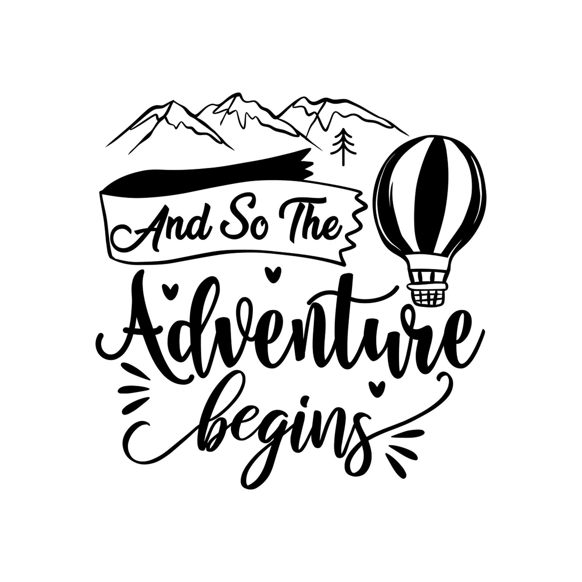 Large Camper Caravan Motorhome Sticker And So The Adventure Begins Car Truck RV Bodywork Decal caravan sticker image 2
