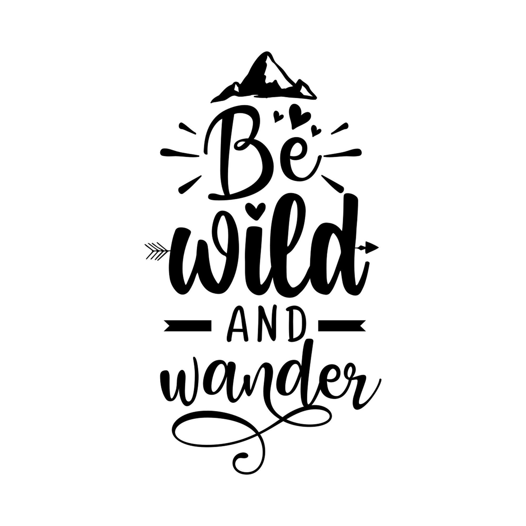 Be Wild And Wander Vinyl Decal caravan sticker image 2