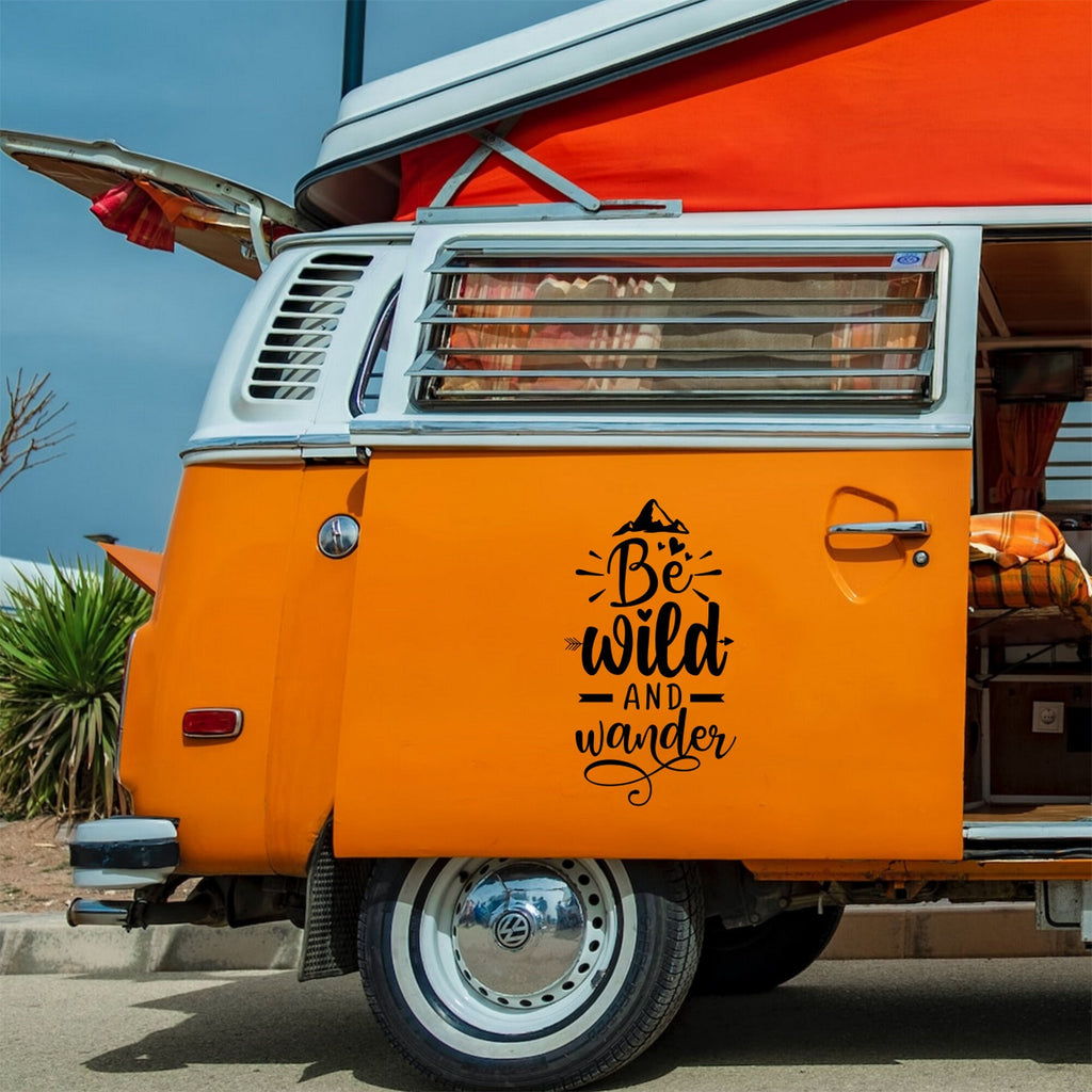 Be Wild And Wander Vinyl Decal caravan sticker image 3