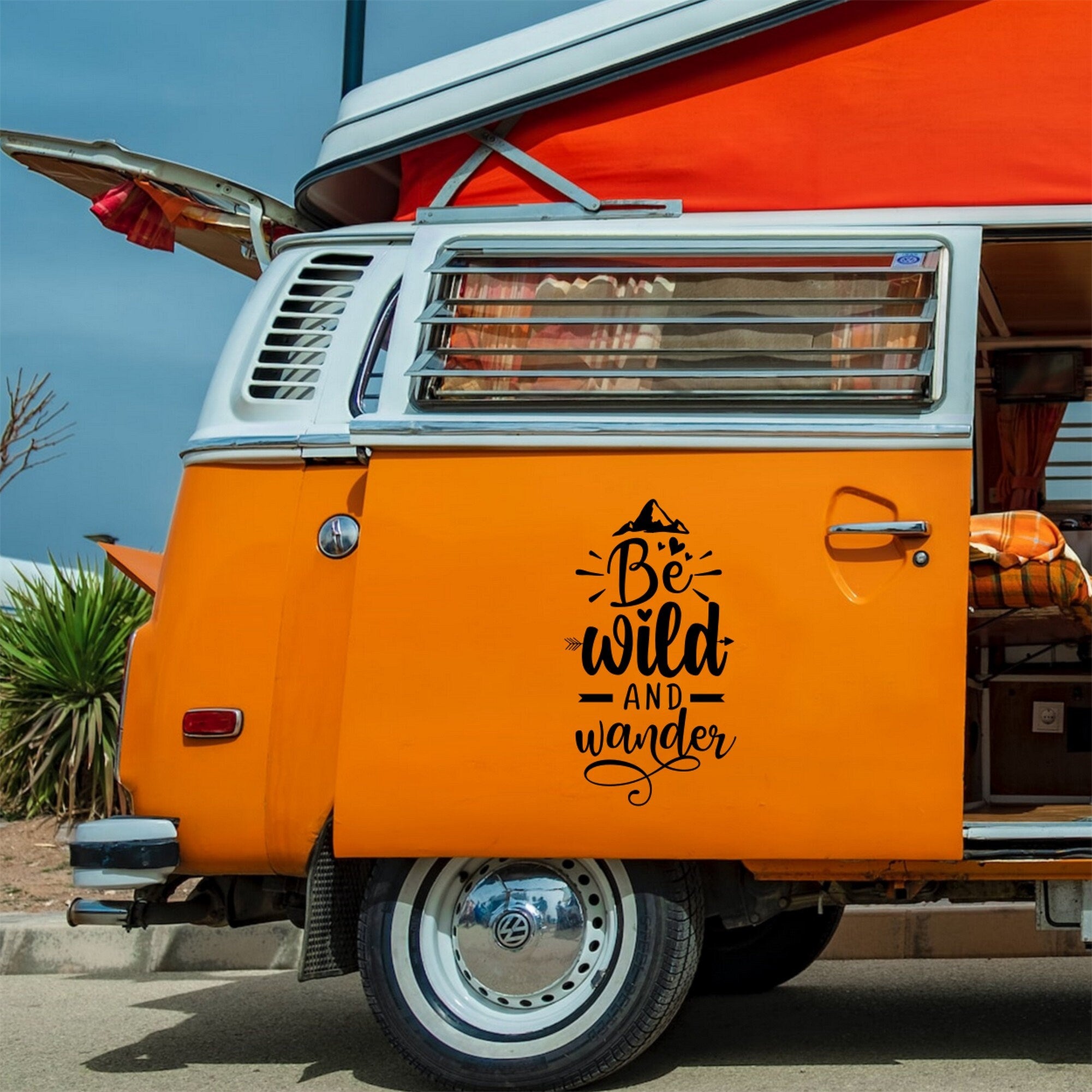 Be Wild And Wander Vinyl Decal caravan sticker image 3