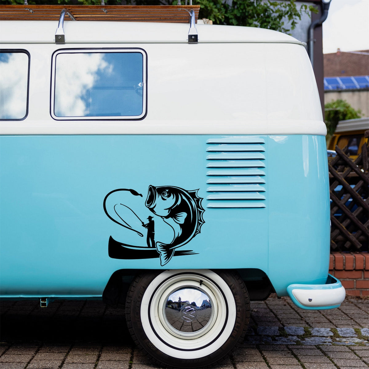 Large Fishing Vinyl Decal caravan sticker image 6